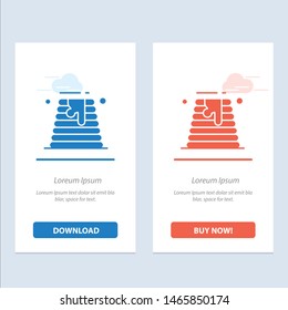 Canada, Cake, Wedding, Wedding Cake  Blue and Red Download and Buy Now web Widget Card Template. Vector Icon Template background