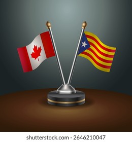 Tabela Canadá e Catalunha sinaliza relação com plano de fundo gradiente