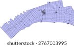 Canada Census Division Ontario Elgin County Boundary and Road Vector Map
