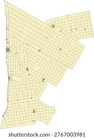 Canada Census Division Ontario Huron County Boundary and Road Vector Map