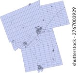 Canada Census Division Ontario Oxford County Boundary and Road Vector Map