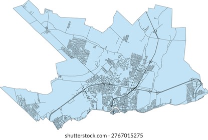 Canada Census Division Quebec Les Moulins Regional County Municipality (MRC) Boundary and Road Vector Map