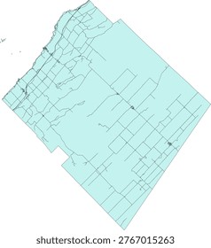Canada Census Division Quebec L'Islet Regional County Municipality (MRC) Boundary and Road Vector Map