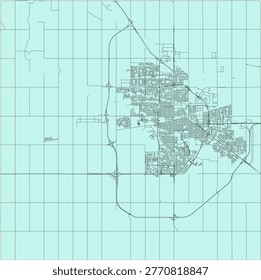 Canada Census Subdivision (CSD) Saskatchewan Sherwood No. 159 Boundary and Road Vector Map