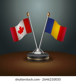 Tabela do Canadá e do Chade sinaliza relação com plano de fundo gradiente