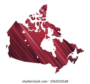 Canada colorful vector map silhouette
