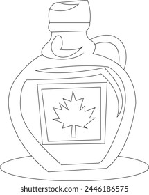 Canada coloring page with beauty