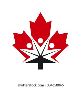 Canada Community People Logo Stock Vector (Royalty Free) 334658861 ...