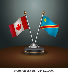 Tabela do Canadá e do Congo sinaliza relação com plano de fundo gradiente