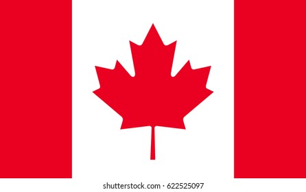 canada contry flag with high resolution vector.