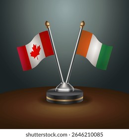Tabela do Canadá e da Costa do Marfim sinaliza relação com fundo de gradiente