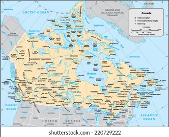 Canada Country Map
