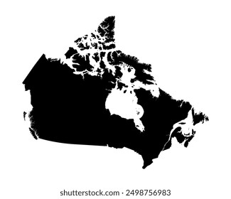 Canada Country Map Vector Illustration