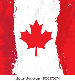 Canada Country vector flag, grudge version