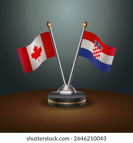 Tabela do Canadá e da Croácia sinaliza relação com plano de fundo gradiente