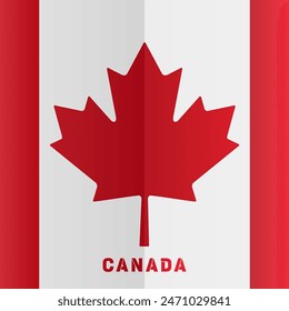Fondo del día de Canadá o Plantilla de diseño de Anuncio celebrada el 1 de julio. Fondo del Día de la Independencia de Canadá