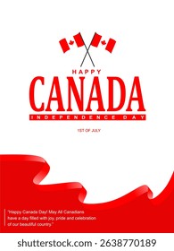 Canada day background or banner design template celebrated on July 1st. Canada independence day background.
