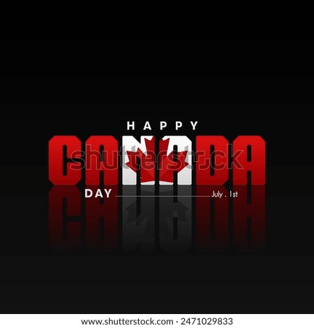 Canada day background or banner design template celebrated on July 1st. Canada independence day background