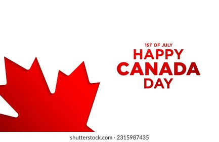 Canada Day Background Design. Banner, Poster, Greeting Card. Vector Illustration.