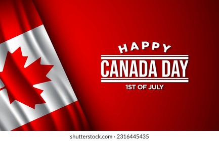 Canada Day Background Design. Banner, Poster, Greeting Card. Vector Illustration.