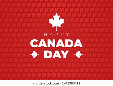 canada day background with maple leafs. happy canada day