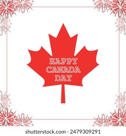 Canada Day background. Use to background, banner, placard, card, poster design. Celebrating Canada independence day.