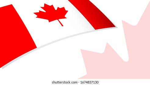 Canada Day Background Vector Design Template