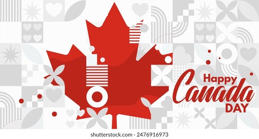 Canada Day - banner, poster, vector illustration	