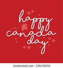 Canada day card. Happy Canada day - Vector