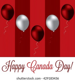 Canada Day card in vector format.