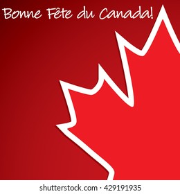 Canada Day card in vector format.