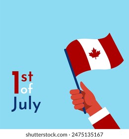 Canada Day celebration background suitable for promotion advertising, greeting card, poster, and background. Canada Independence Day background, poster, flyer.
