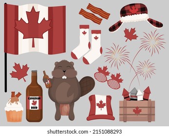 Canada Day Collection with Multiple Vector Objects