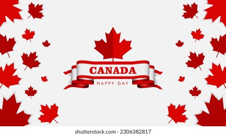 Canada day, Canada Country flag and symbols National Canada day Background fireworks