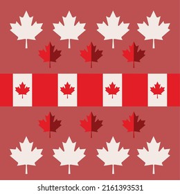 canada day event, flags and male leaf