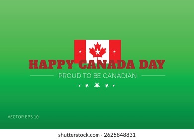 Projeto de Poster Verde do Dia do Canadá