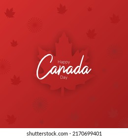 Canada Day Greeting Post Vector