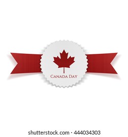 Canada Day greeting realistic Banner