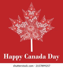Canada day poster. Vector illustration