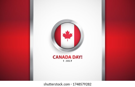 Día de Canadá con antecedentes realistas