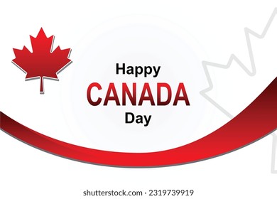 canada day red and white background.