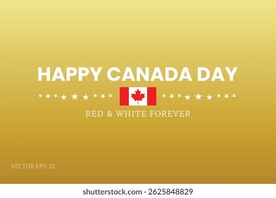 Canada Day Red White Forever Art