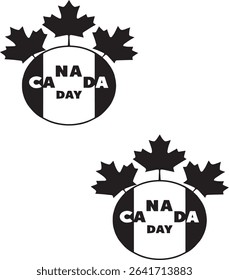 canada day silhoutte vector banner poster canada day