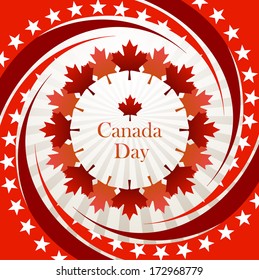 Canada Day vector background