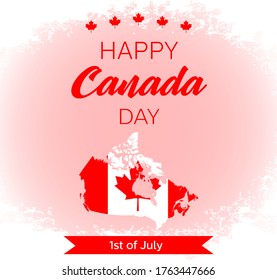 Canada day vector illustration. Editable clip art.