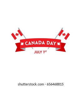 Canada Day vector illustration. Happy Independence day banner and print designs. Creative concepts for social media.