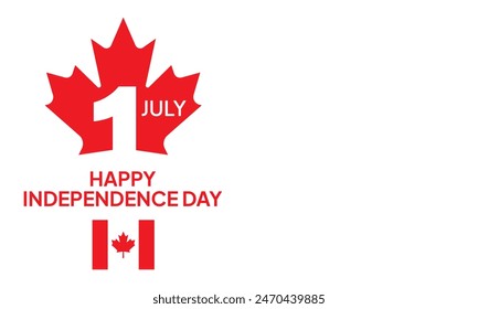 Canada Day Vector Illustration. Canada Independence day vector background.