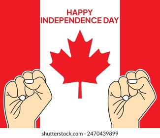 Canada Day Vector Illustration. Canada Independence day vector background.
