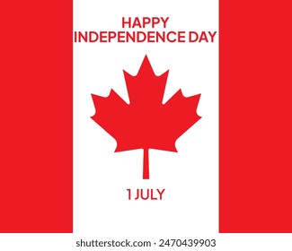 Canada Day Vector Illustration. Canada Independence day vector background.