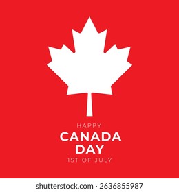 Canada Day Vector Illustration. Canada Independence Day Vector Background.